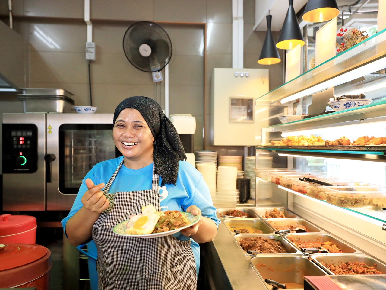 This Redhill kopitiam hires rental flat residents and serves amazing nasi padang, Peranakan food