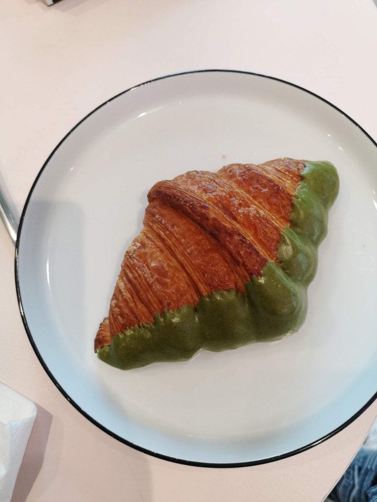 Mr Holmes Bakehouse - matcha croissant