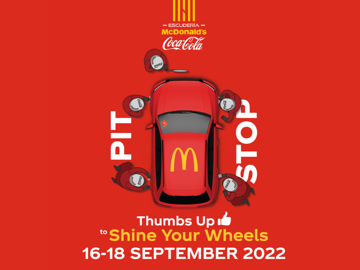 Catch McDonald's very own 'F1 pit crew' at selected Drive-Thrus from Sept 16 to 18