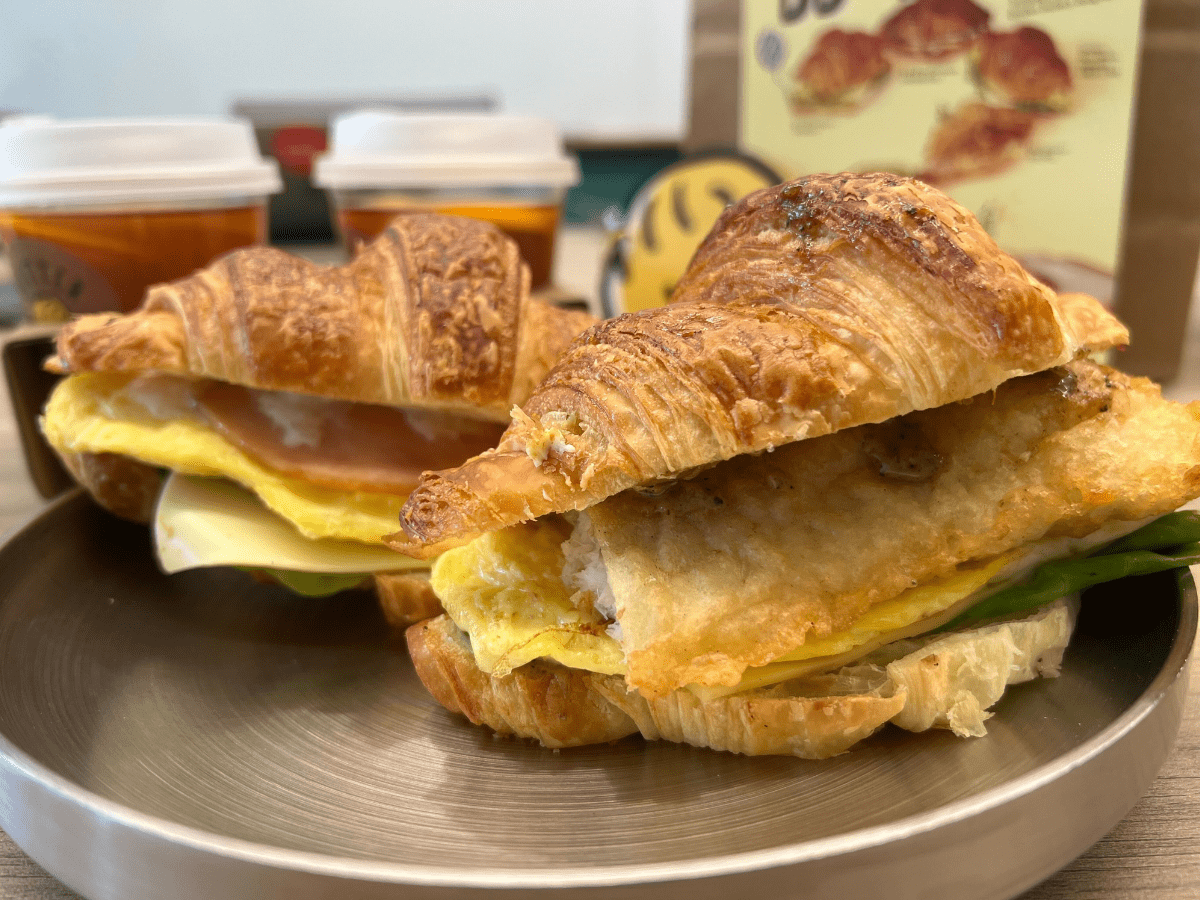 Butter Bean's Chicken Ham Cheese and BFF croissants