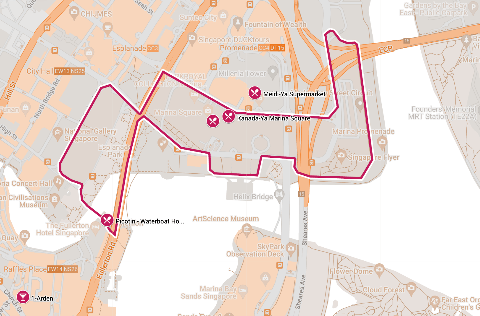 dtf1_Singapore formula one map track