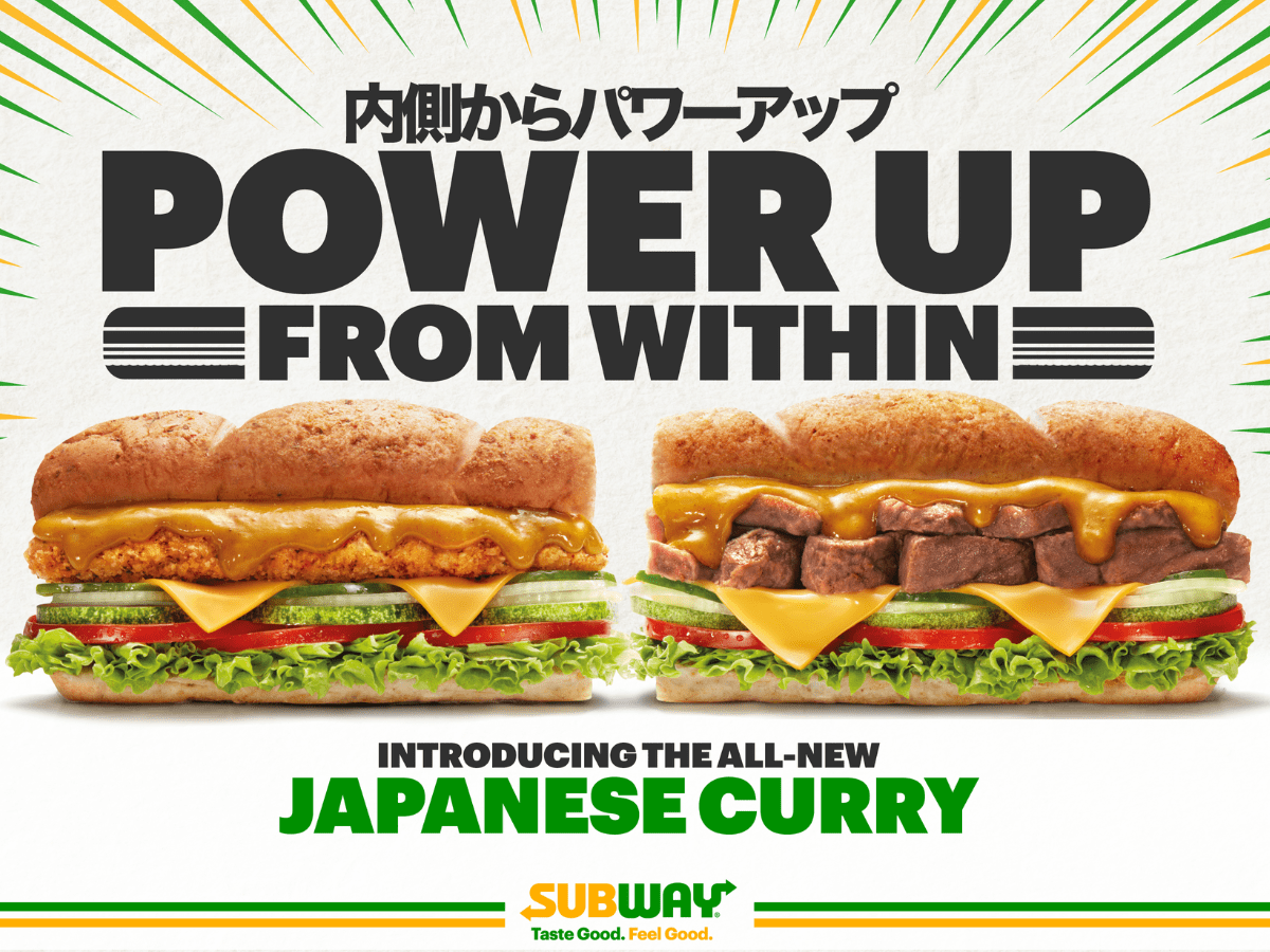 Subway launches manga-inspired Japanese curry subs