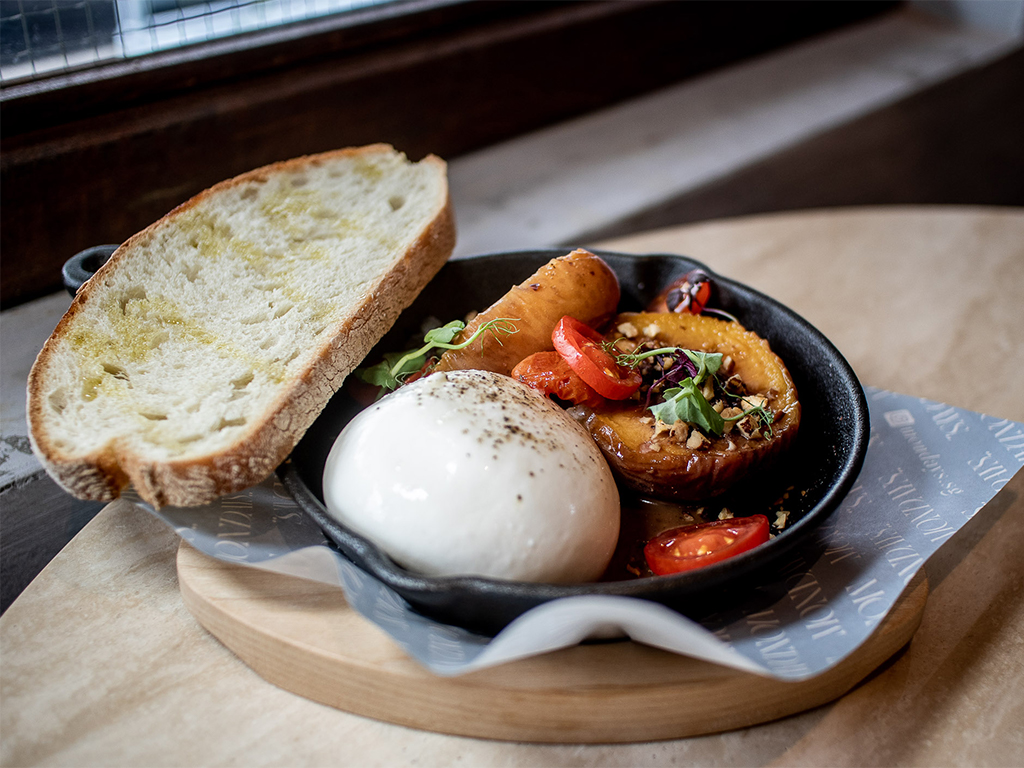 Mondays_HungryGoWhere_corscican peach burrata