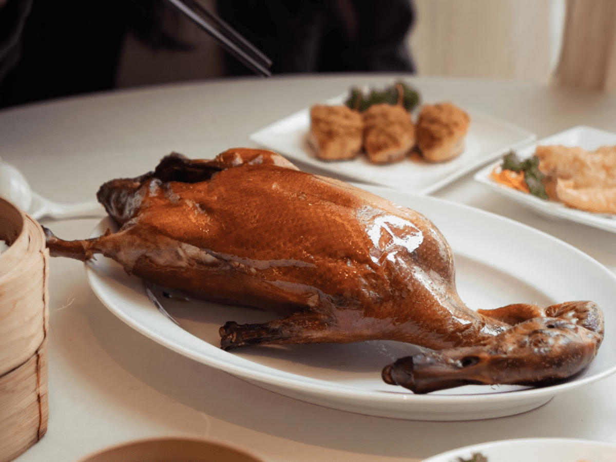 The restaurant’s famous peking duck.