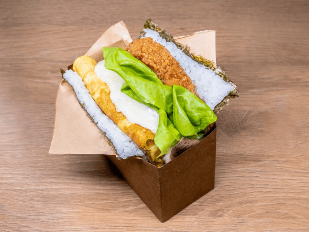 Newly opened Mr Onigiri_HungryGoWhere_signature melty cheesy crispy chicken onigiri.