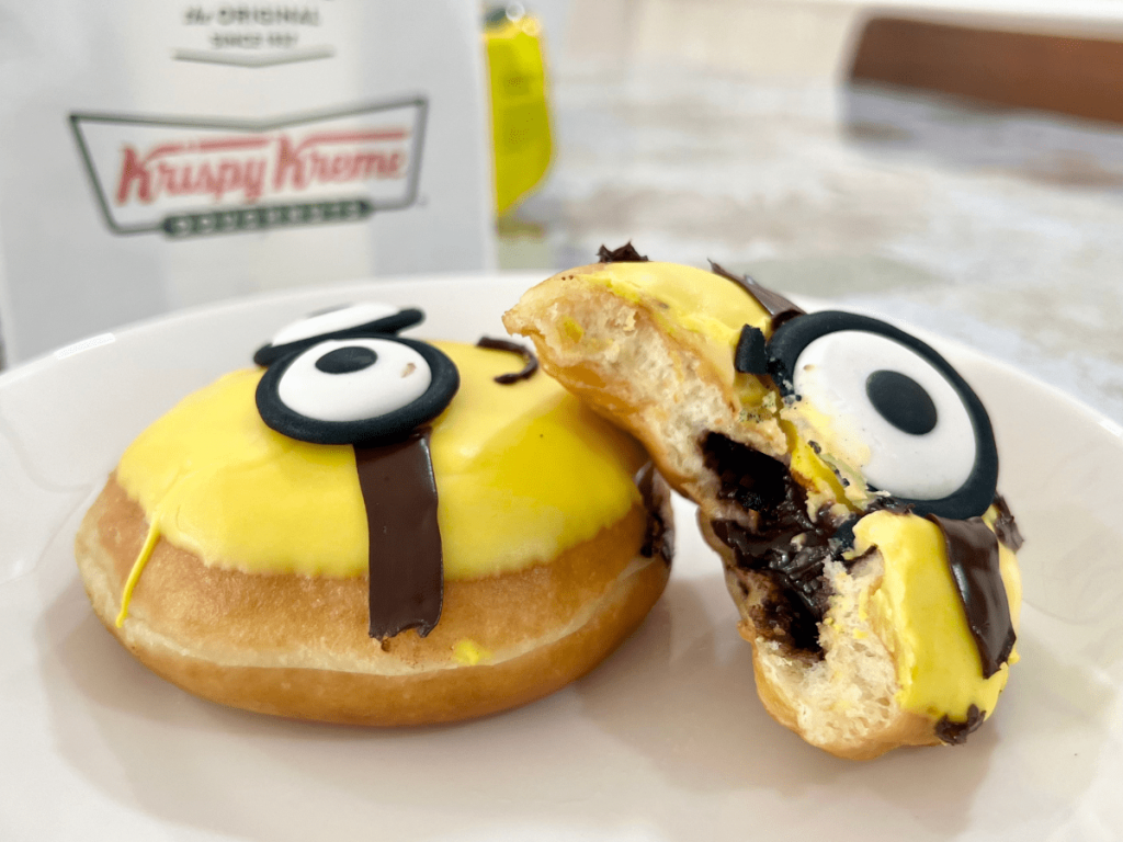 We tried the new Krispy Kreme Minionsthemed donuts HungryGoWhere