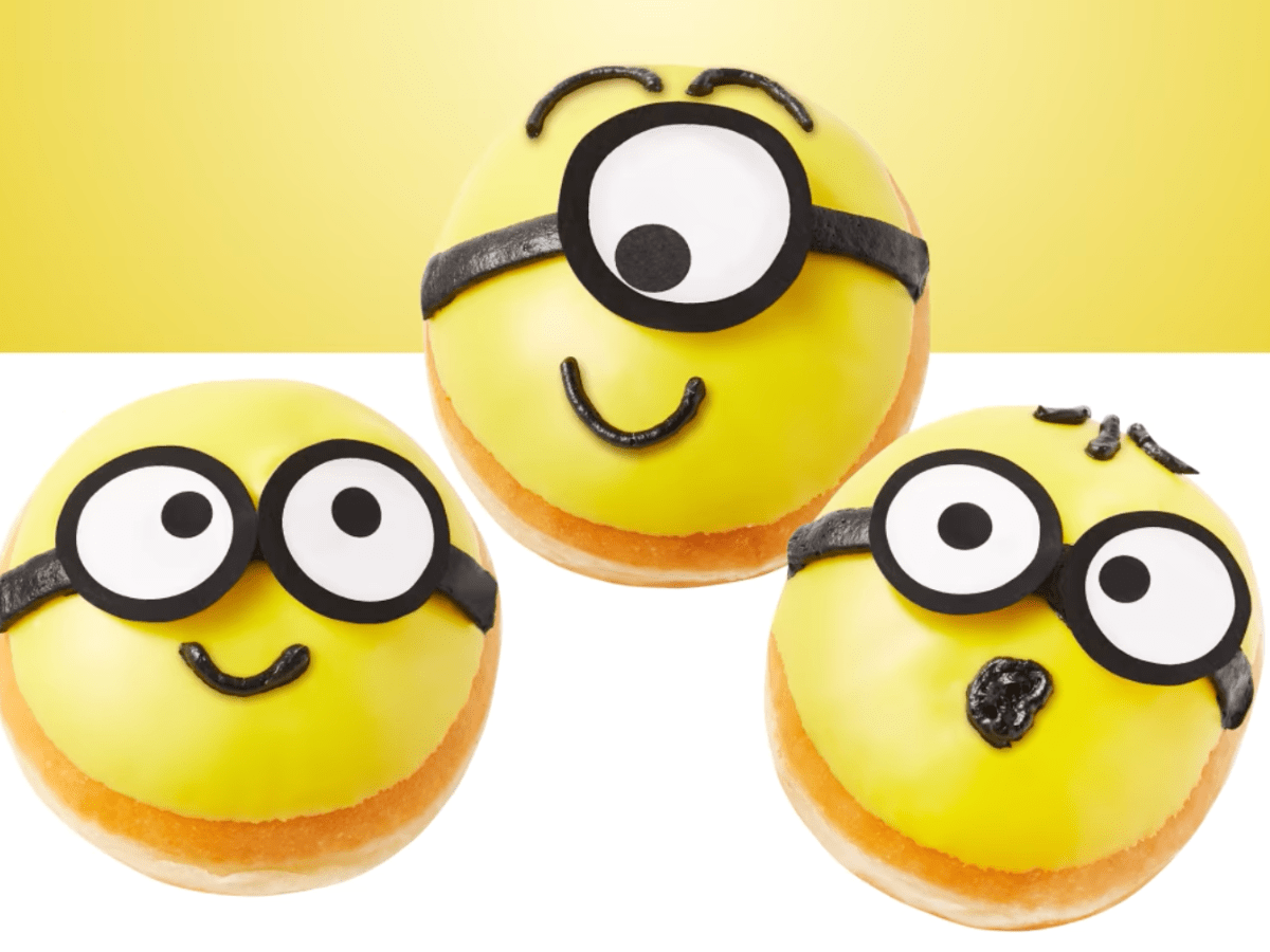 We tried the new Krispy Kreme Minions-themed donuts and here’s what we think