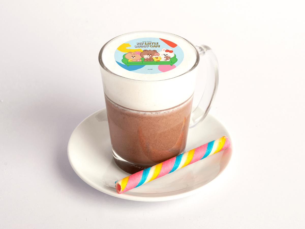The Line Friends My Little Buddy hot chocolate.