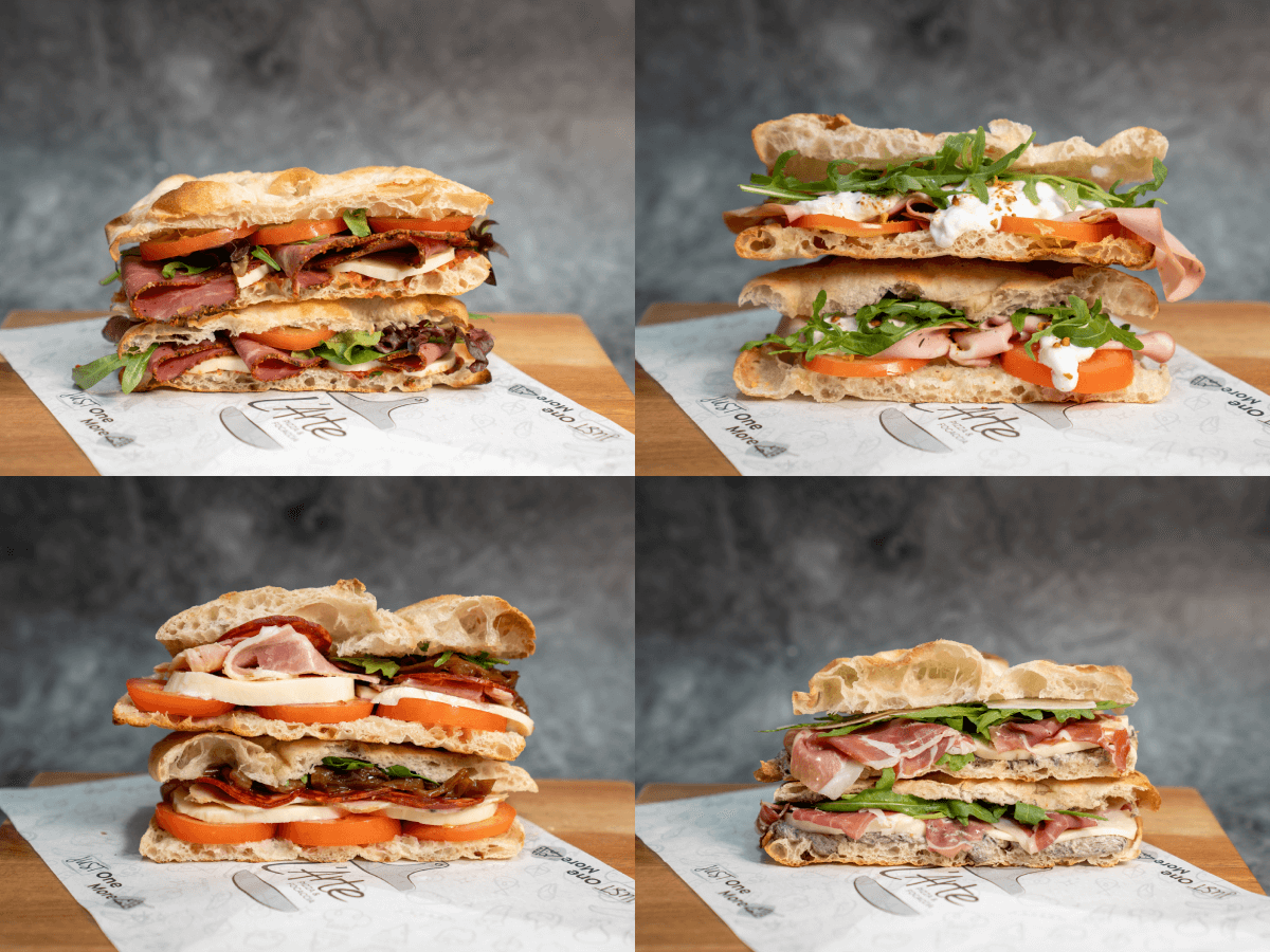 Grabbing lunch at your desk? Glam it up with these pretty sandwiches from L'Arte Pizza & Focaccia