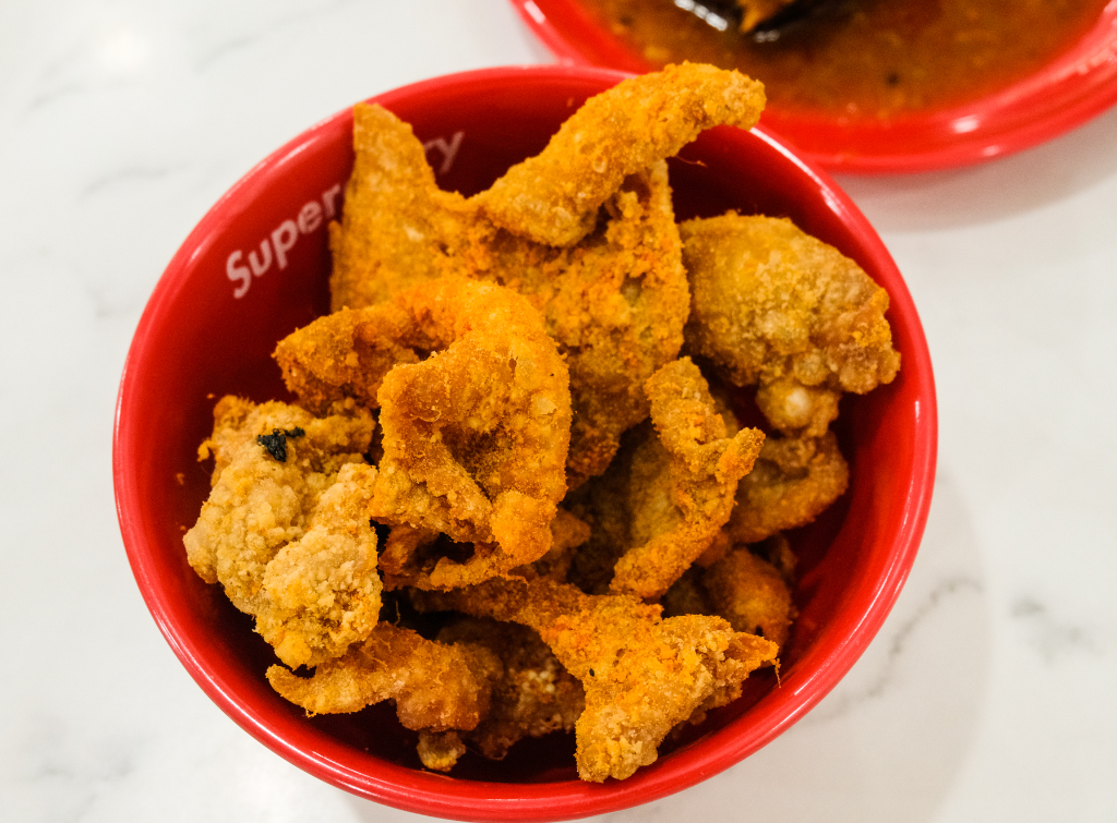 Supercurry review_HungryGoWhere_fried chicken skin