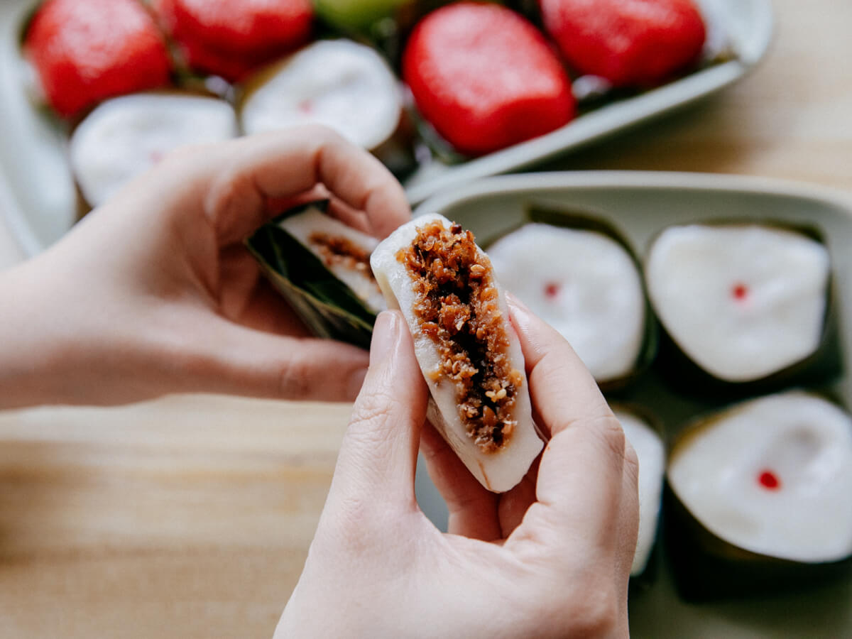 All Things Hainanese in Bras Basah sells Hainanese kueh handmade by 2 young hawkers