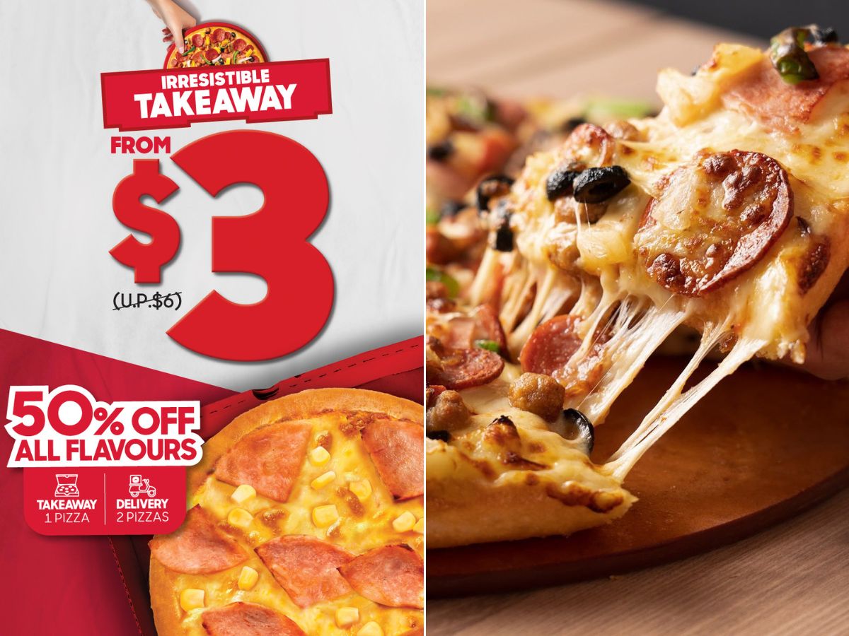 Snag a pizza from just S$3 with Pizza Hut Singapore’s new 50% off promo
