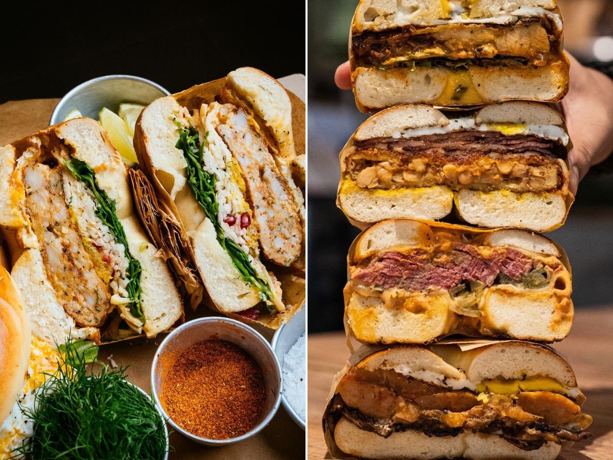 You can get Two Men Bagel House’s loaded bagel sandwiches in Joo Chiat from April 29