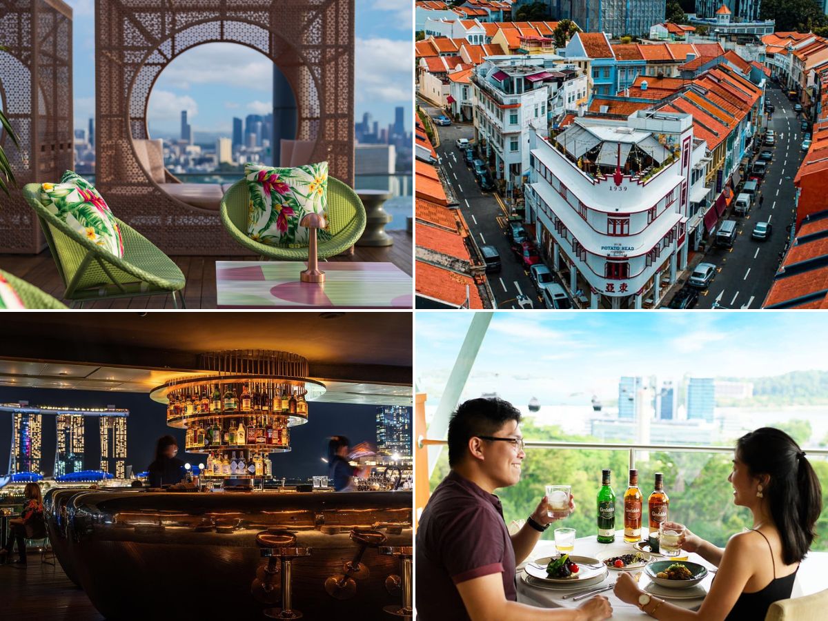 8 rooftop bars in Singapore to bring a date for drinks and memorable scenic views