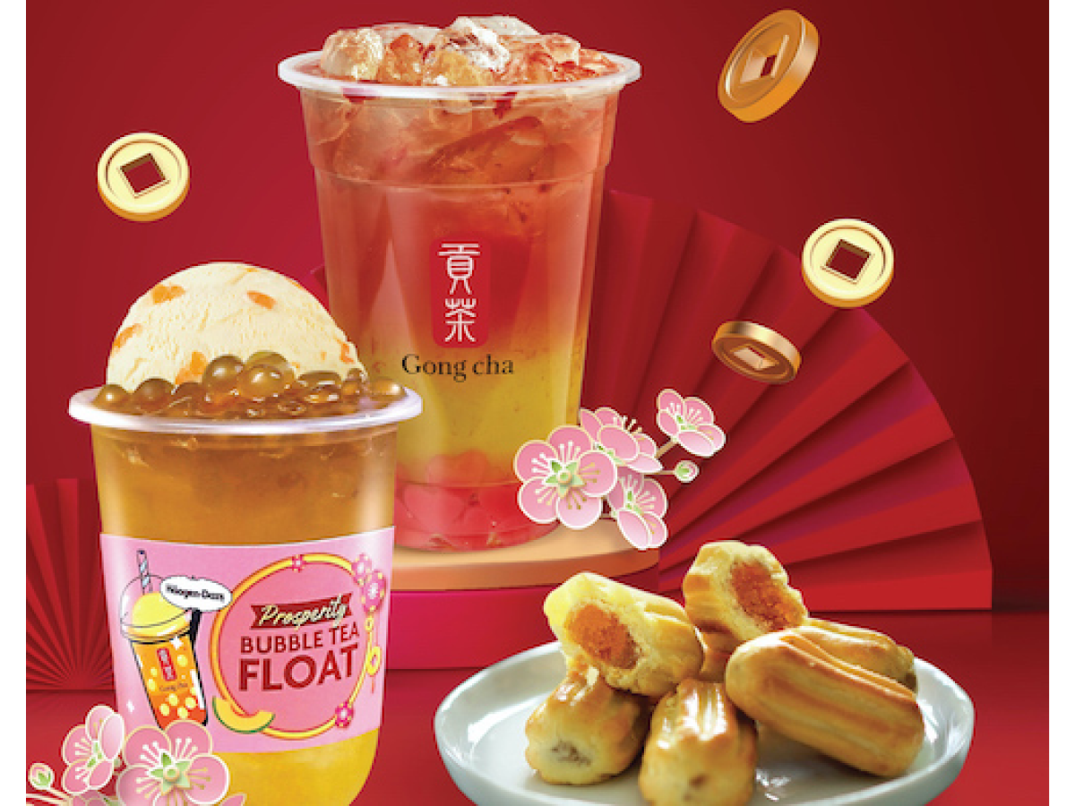 Gong Cha launches its series of CNY treats: Drinks and Tarts!
