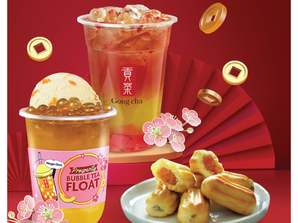 Gong Cha launches its series of CNY treats Drinks and Tarts