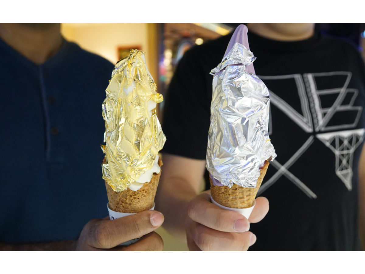 [CLOSED] Small Potatoes Ice Creamery: Kinkaku soft-serve ice cream with gold leaf comes to Singapore