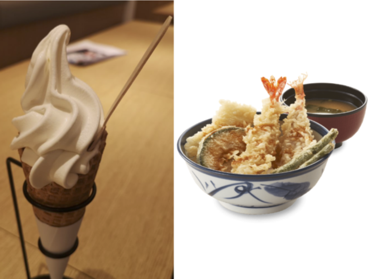 Tenya: $8.50 Tendon and $2 Hokkaido Soft-serve Ice-cream
