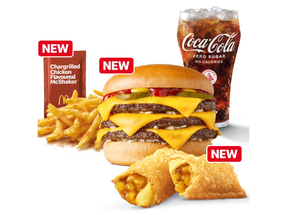 McDonald’s Singapore ups the indulgence with new triple cheeseburger, apple custard pie