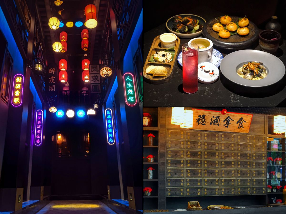 Synthesis: Modern bar hidden behind a TCM shopfront showcasing Asian fusion flavours