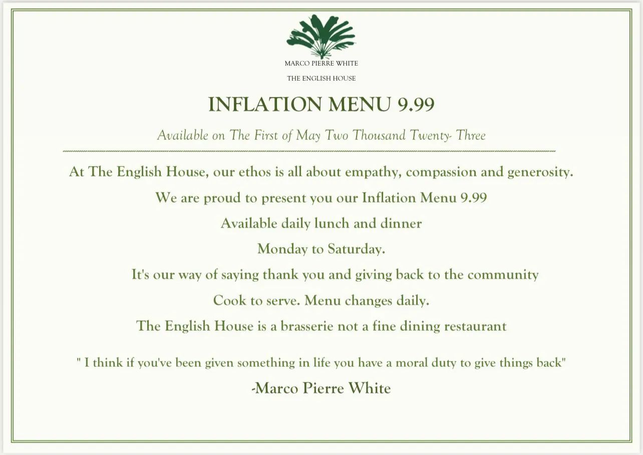 03 ev-the english house by marco pierre white-inflation menu-announcement-HungryGoWhere