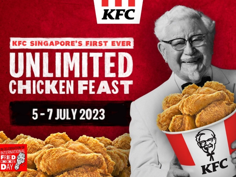 KFC Singapore launches its first-ever unlimited chicken feast from S$18.95
