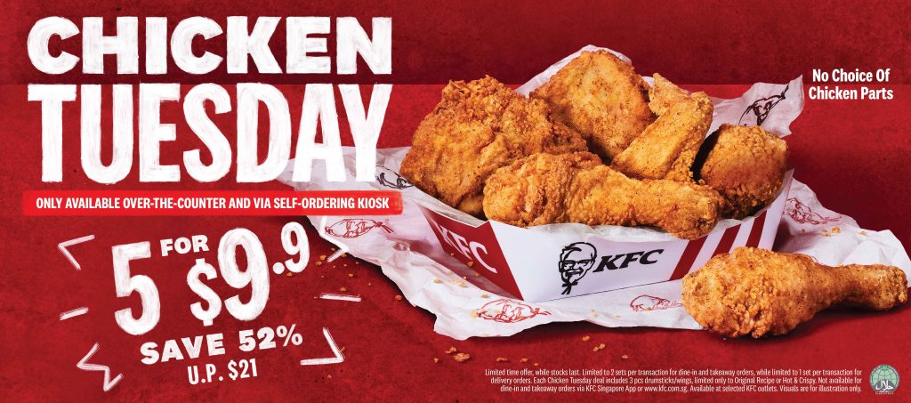 5 Pieces For S$9.90: Kfc’s Popular Chicken Tuesday Promo Is Back 