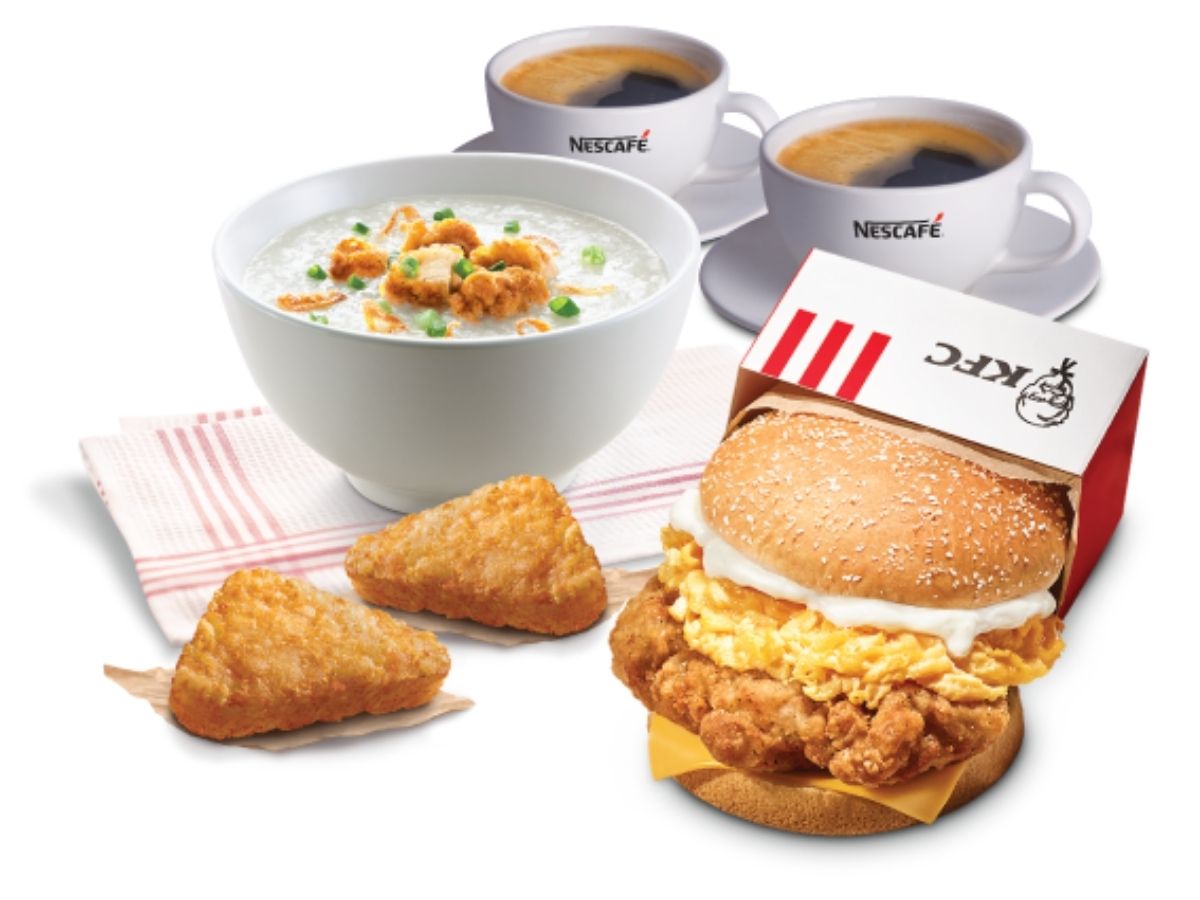 Free hashbrowns & coffee with KFC’s breakfast Original Recipe Riser deal