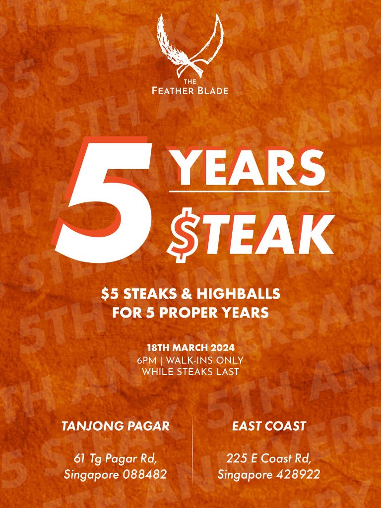 feather blade S$5 steaks