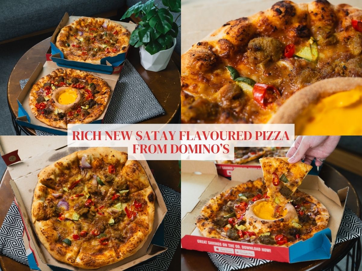 Satay on pizza? New Domino’s sate pizza is impossibly rich, can be jazzed up with its Cheese Volcano dip