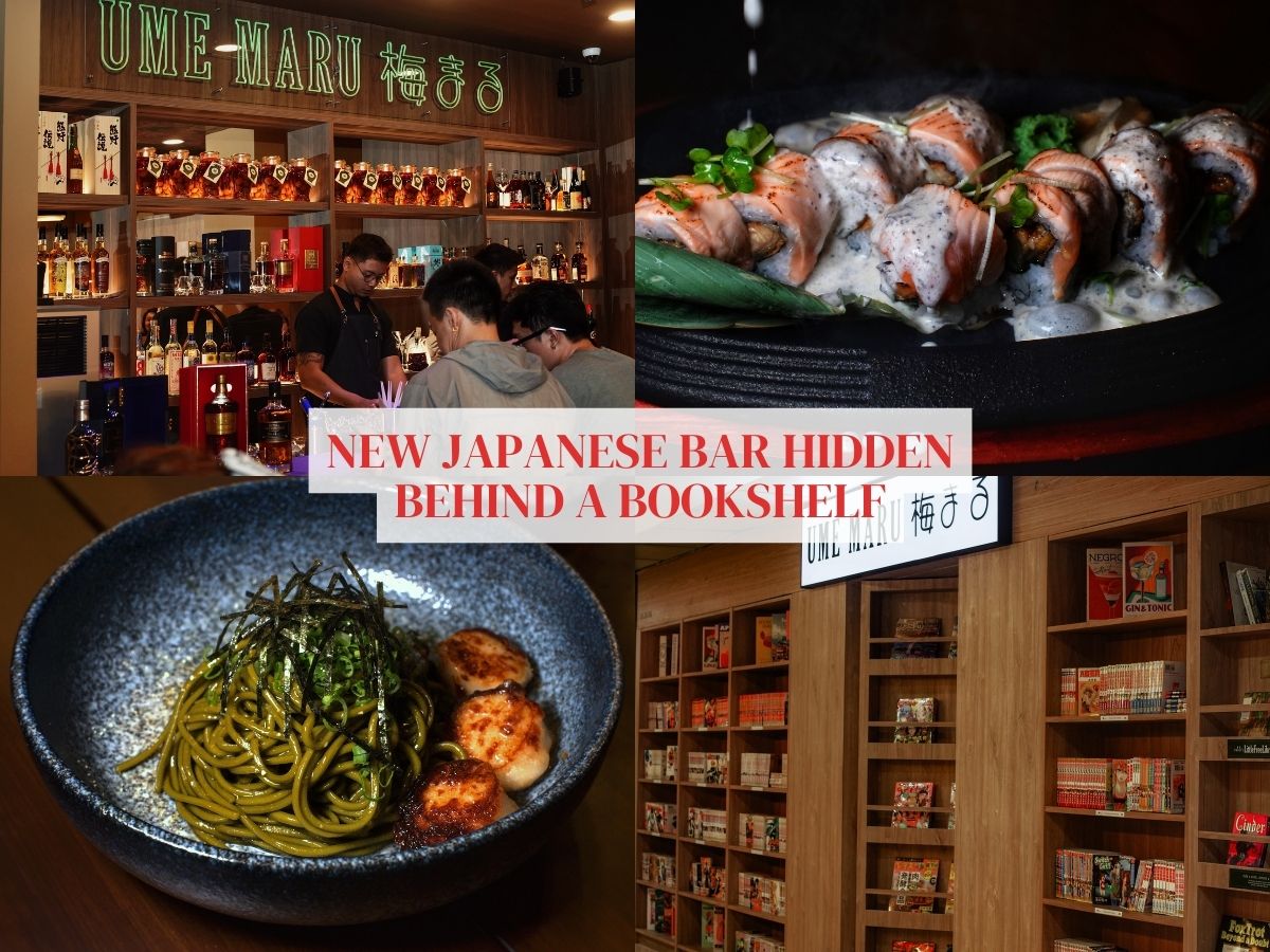 Ume Maru: New Japanese hidden bar behind a bookshelf at Far East Plaza
