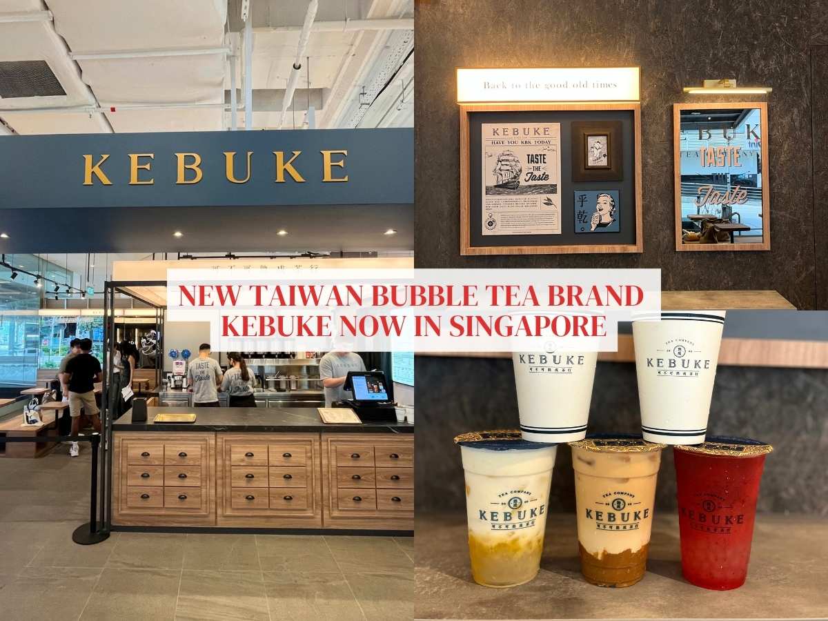 Taiwan bubble tea Kebuke opens its first outlet in Singapore with exclusive drinks
