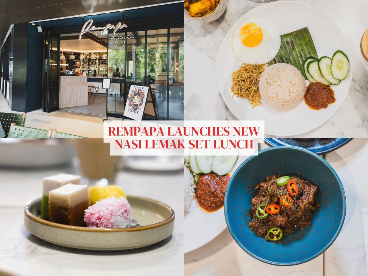 Rempapa: Beloved heritage food restaurant launches new nasi lemak lunch set at S$24 per diner