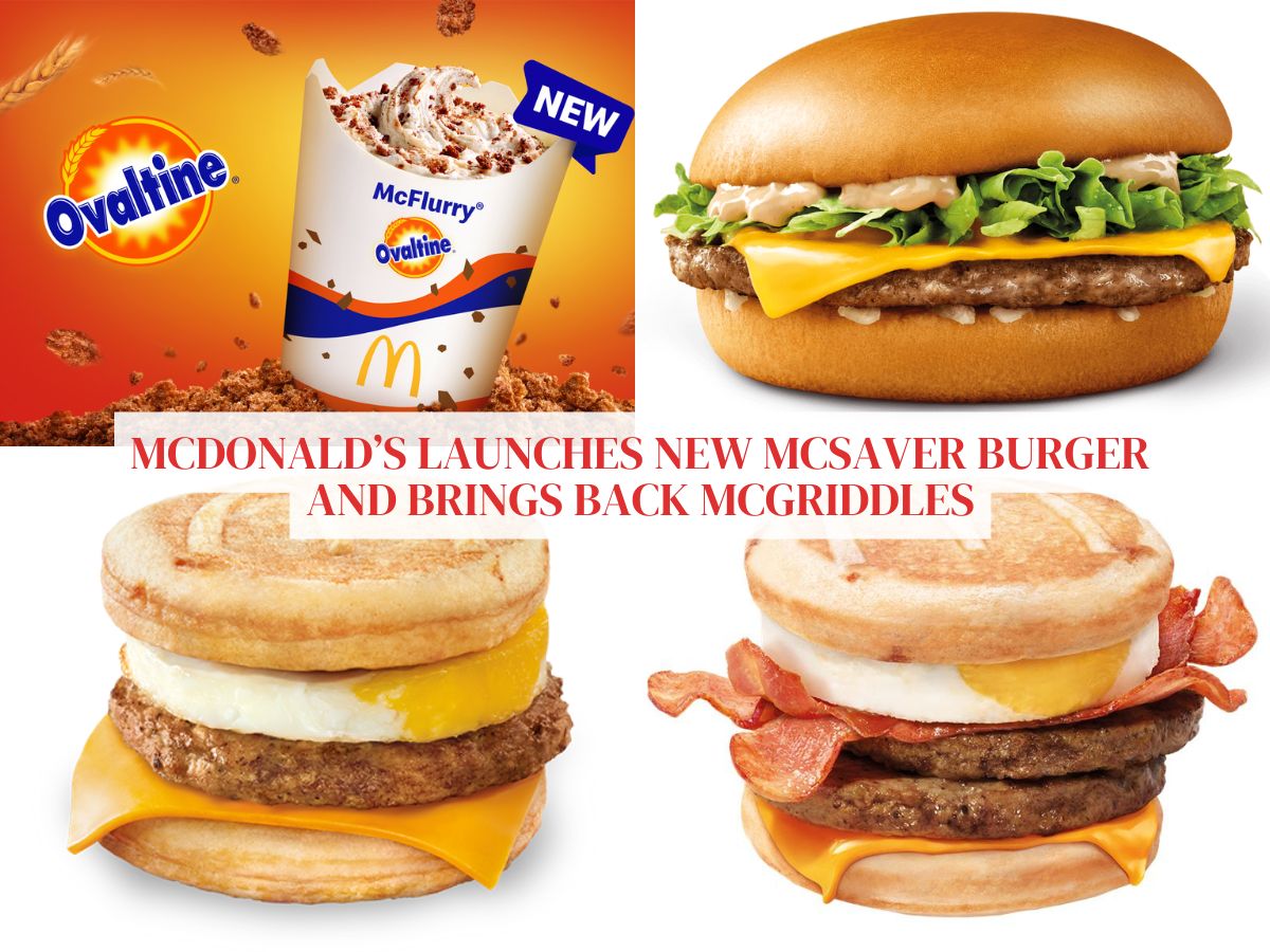 McDonald’s launches all-new McSaver smoky beef burger meal and brings back McGriddles