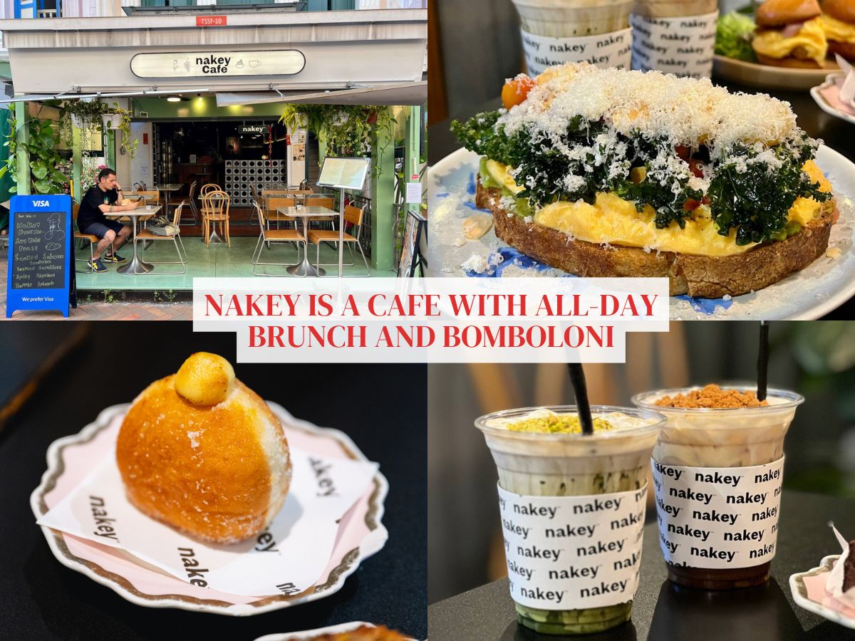 Nakey Cafe at Chinatown serves up all-day brunch mains and bomboloni