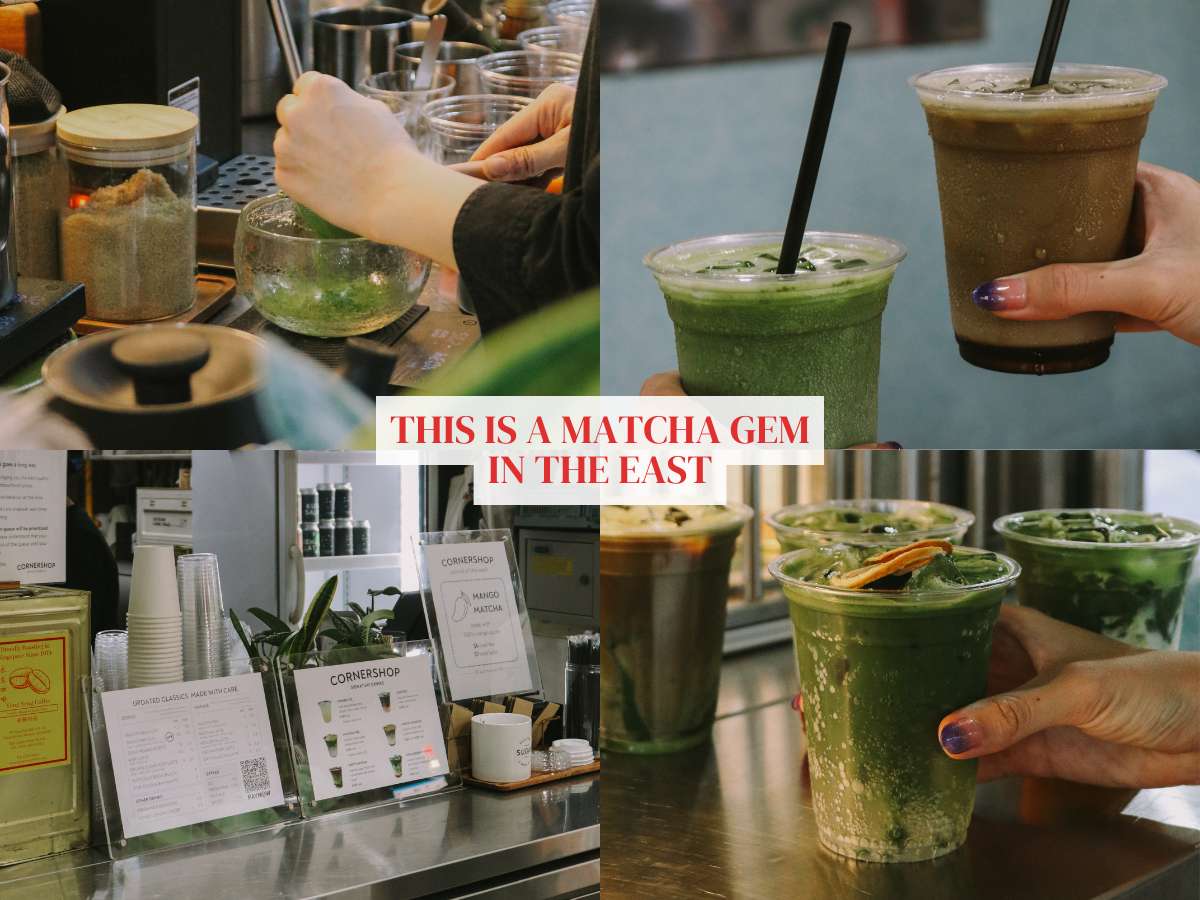 Cornershop is an indie matcha spot in a Marine Terrace hawker centre