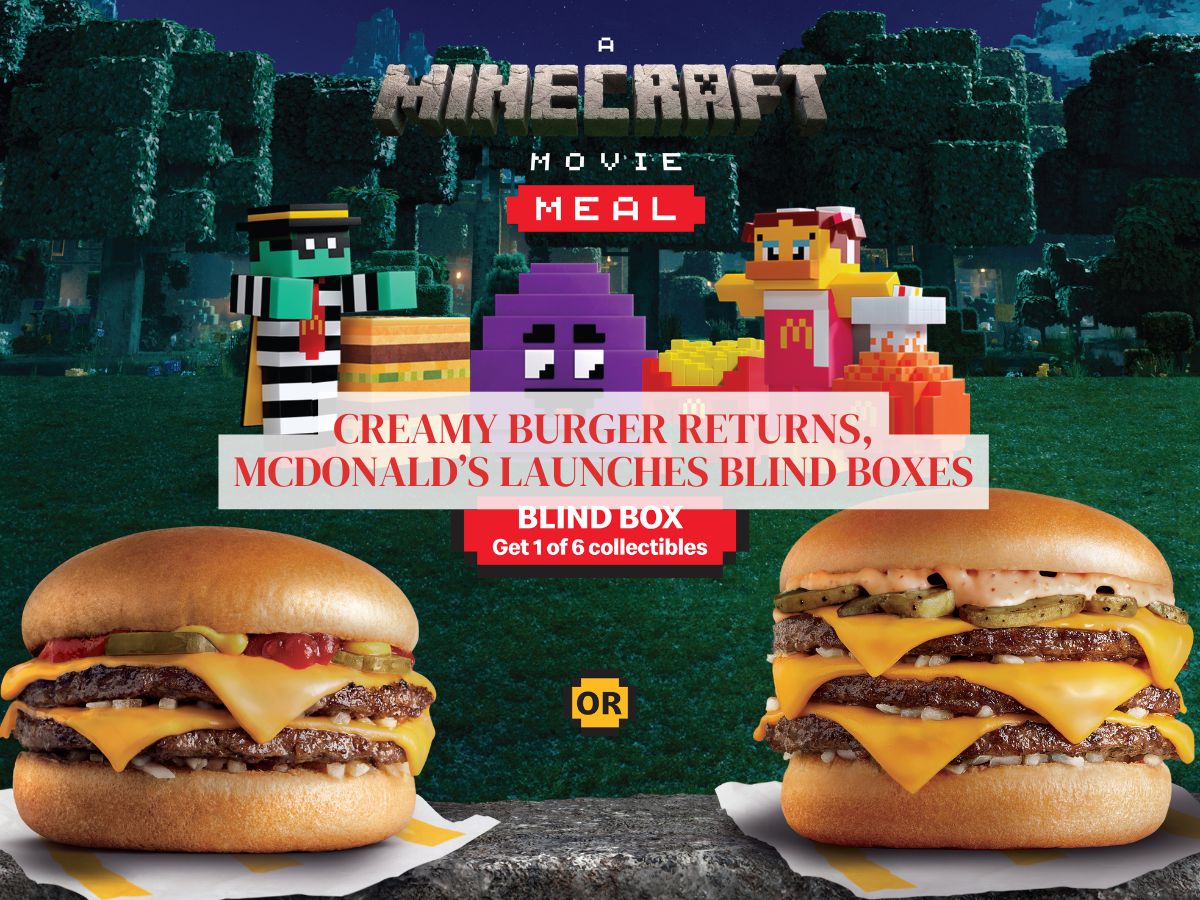 Creamy mushroom burger back at McDonald’s Singapore with Minecraft blind boxes & cotton candy McFlurry