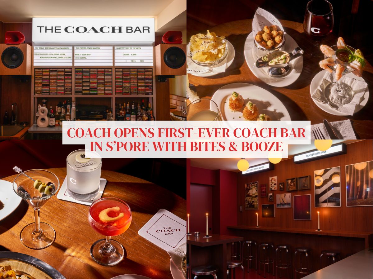 Coach opens world’s first Coach Bar in Singapore, with S$12 martinis served tableside