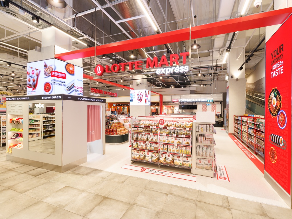 Lotte Mart Express is located at B2 of Fairprice Xtra at VivoCity. Photo: Fairprice Group lotte mart express singapore
