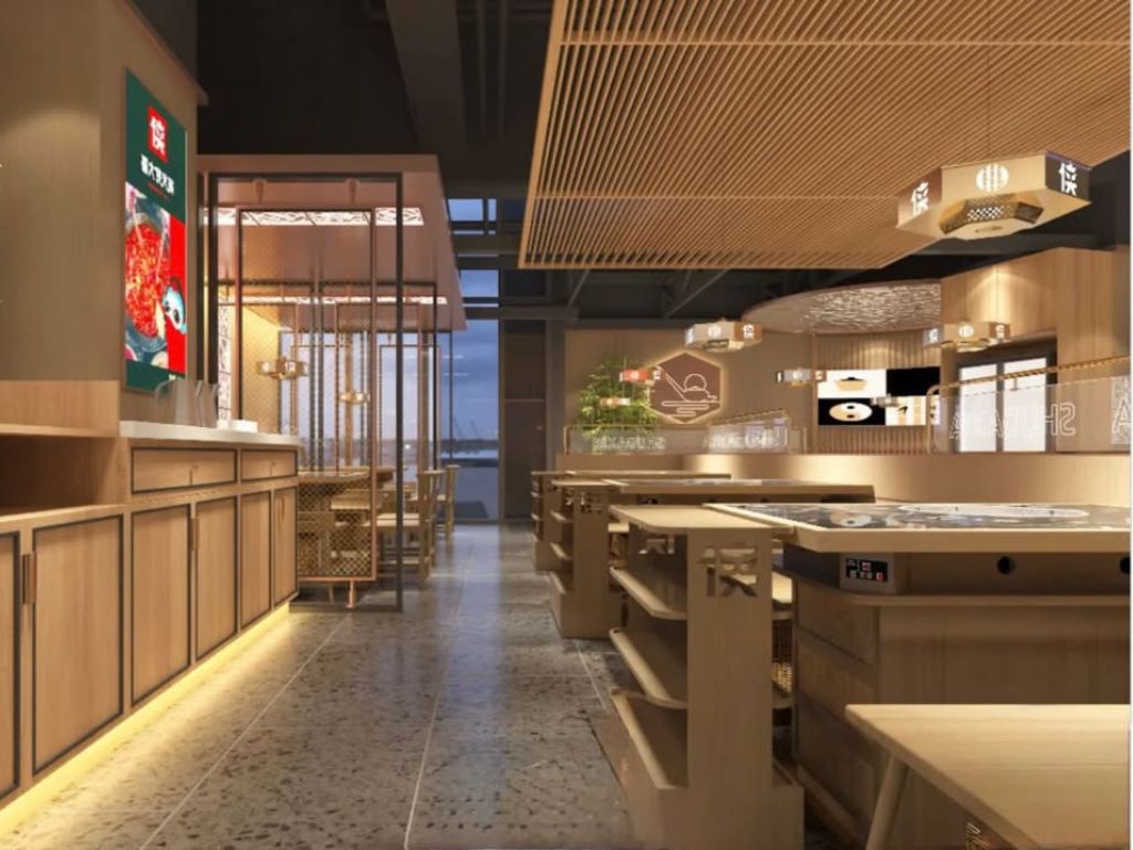 Clean and sleek interior at Shu Da Xia. Photo: Shu Da Xia/Instagram steamboat singapore