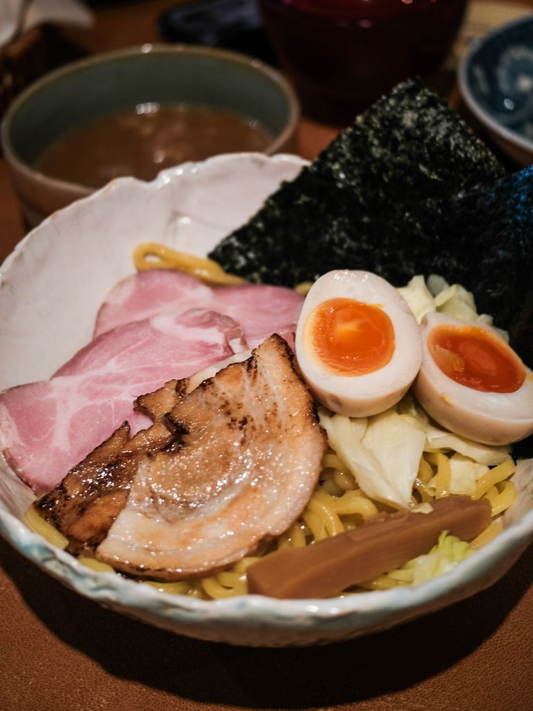 The tonkotsu tsukemen with all toppings. Photo: Gaelmaine Hoong/HungryGoWhere Towa Singapore