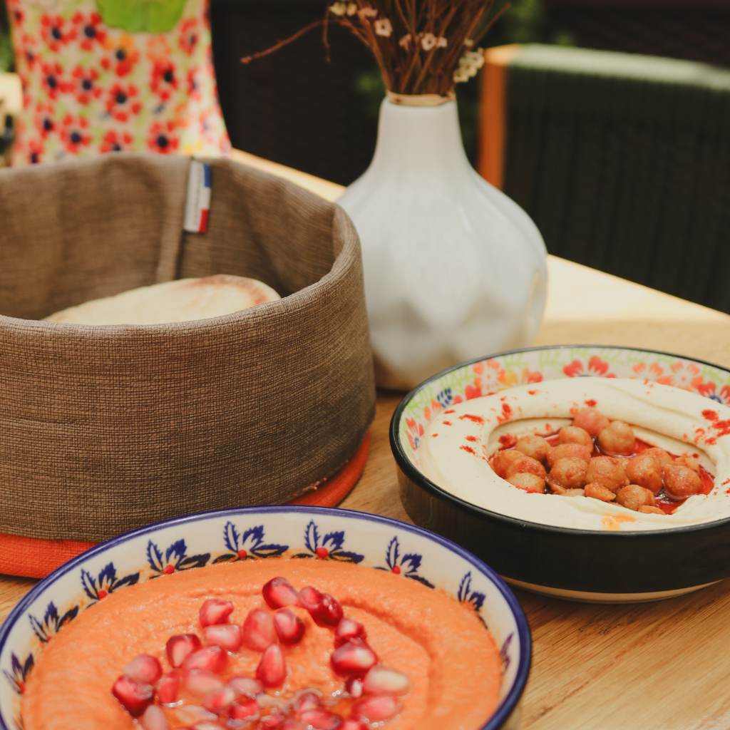 Try the flatbread to get your appetite going. Photo: Phyllis Leong/HungryGoWhere Hortus Singapore