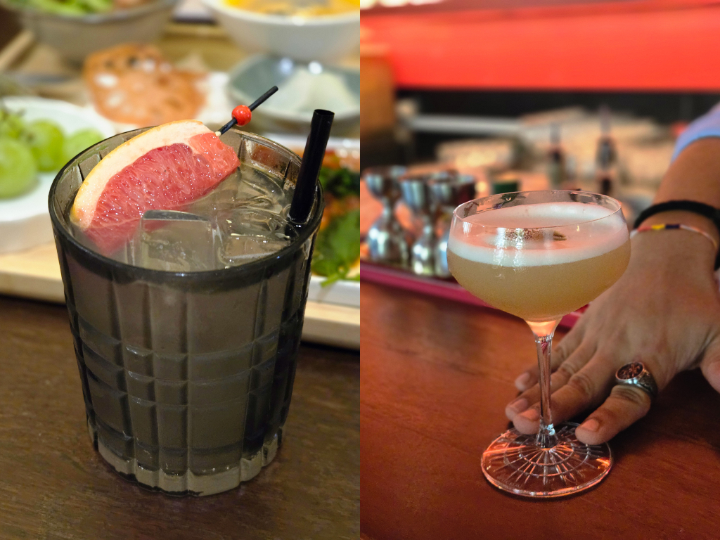 From left — Wasabi Whip, Umami Drift. Photo: Zawani Abdul Ghani/HungryGoWhere Chef's Tavern Craig Road