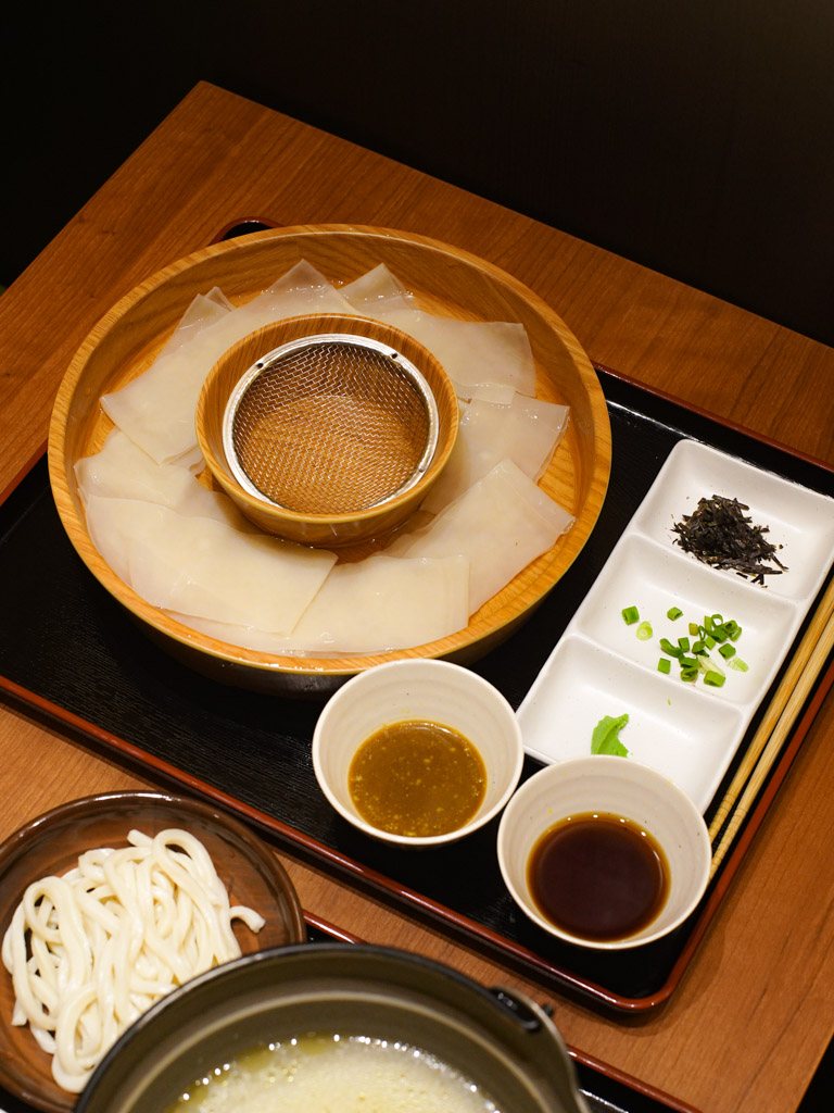 These extra-wide sheets of udon are another social media sensation. Photo: Evan Mua/HungryGoWhere kyo komachi