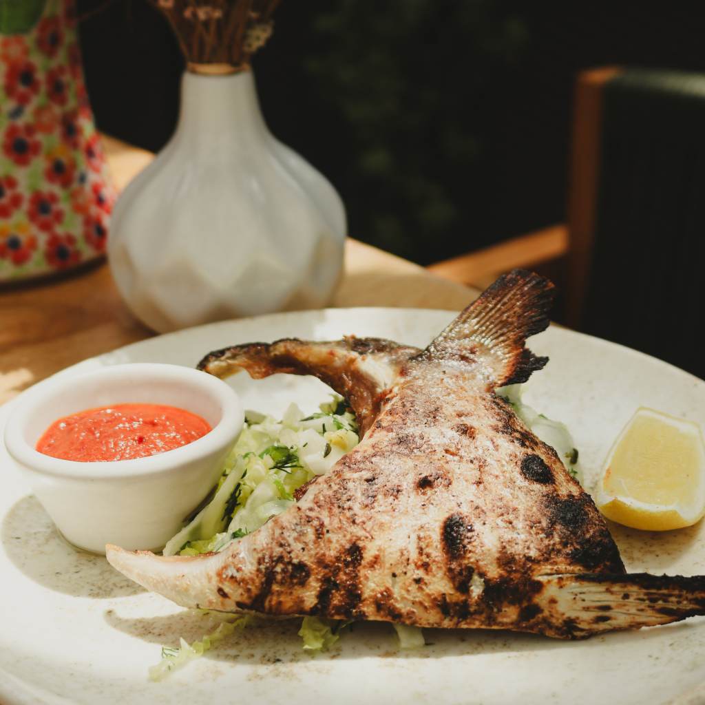 Kingfish collar. Photo: Phyllis Leong/HungryGoWhere Hortus Singapore