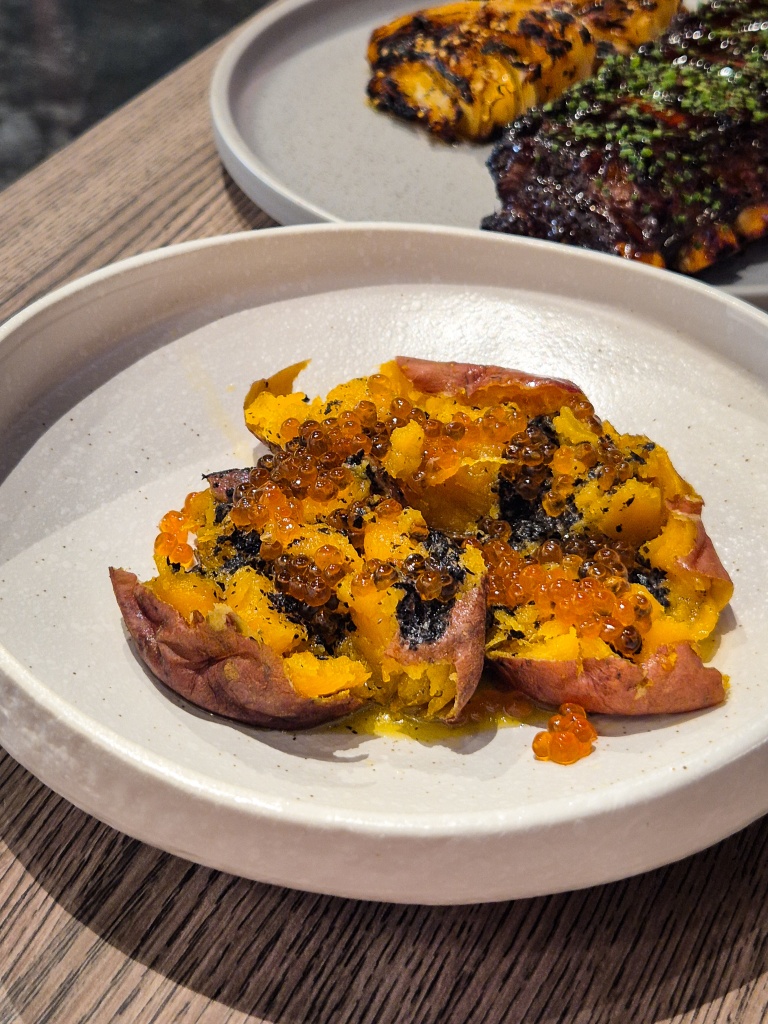 Roasted Japanese sweet potato. Photo: Sarah Chua/HungryGoWhere humo spanish izakaya singapore