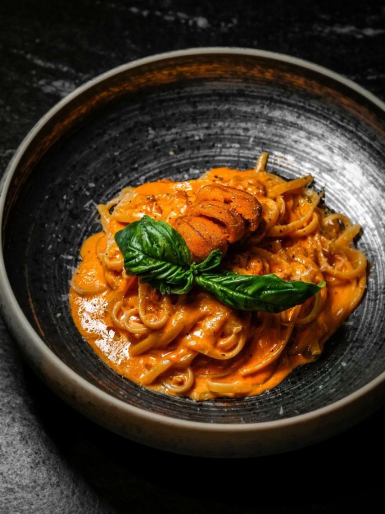 Morita Unigoro’s uni cream sauce linguine. Photo: Morita Unigoro morita unigoro
