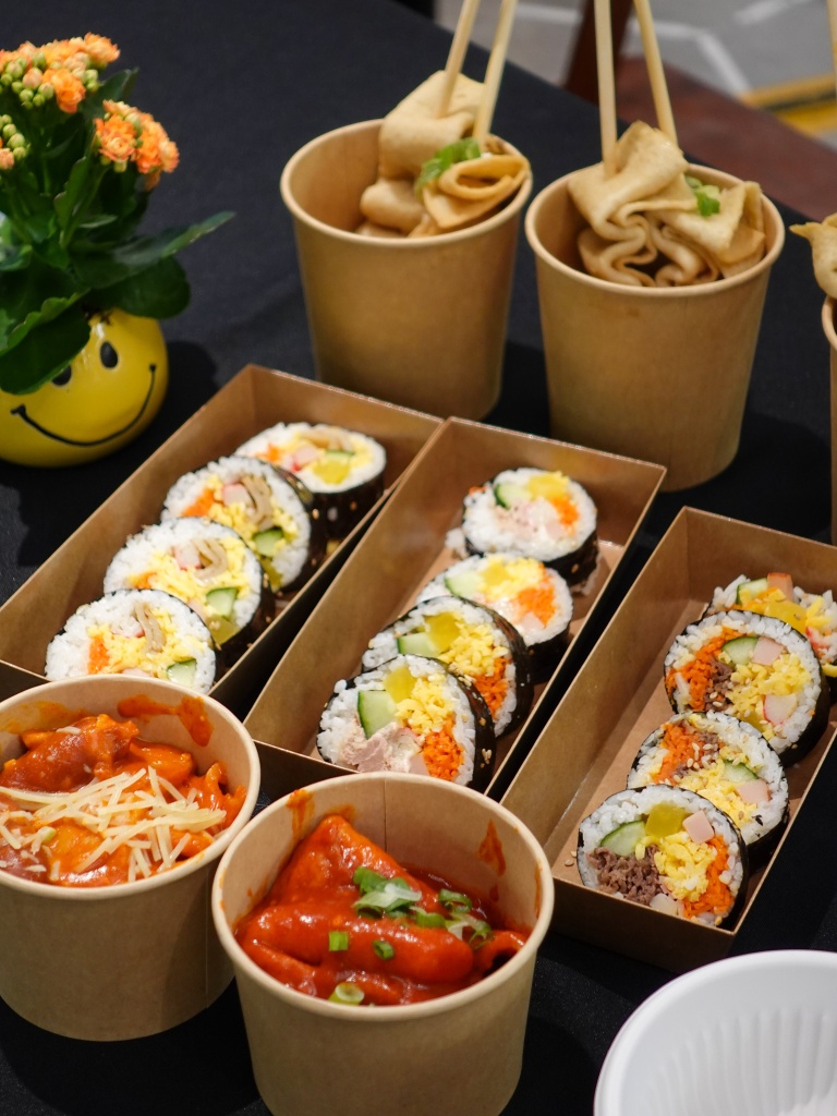 There’s a small, but satisfying array of Korean street food options at Yorihada Kitchen within Lotte Mart Express. Photo: Sarah Chua/HungryGoWhere lotte mart express singapore