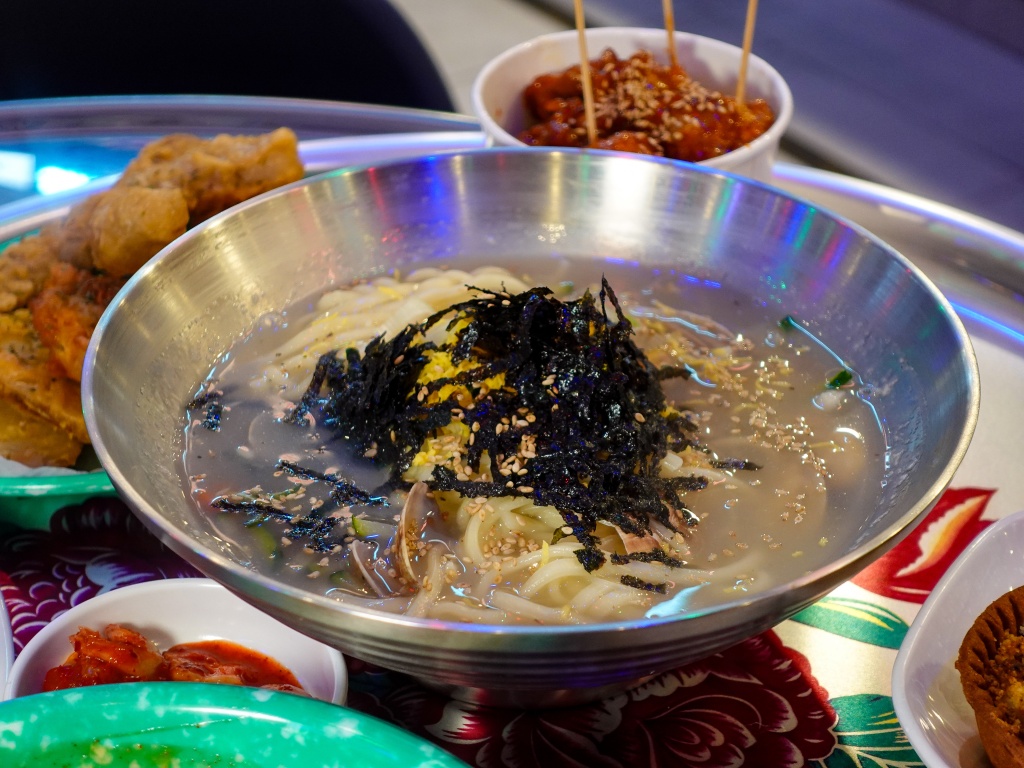 We’d have this bowl of seafood kalguksu again. Photo: Sarah Chua/HungryGoWhere taste myeongdong food court orchard
