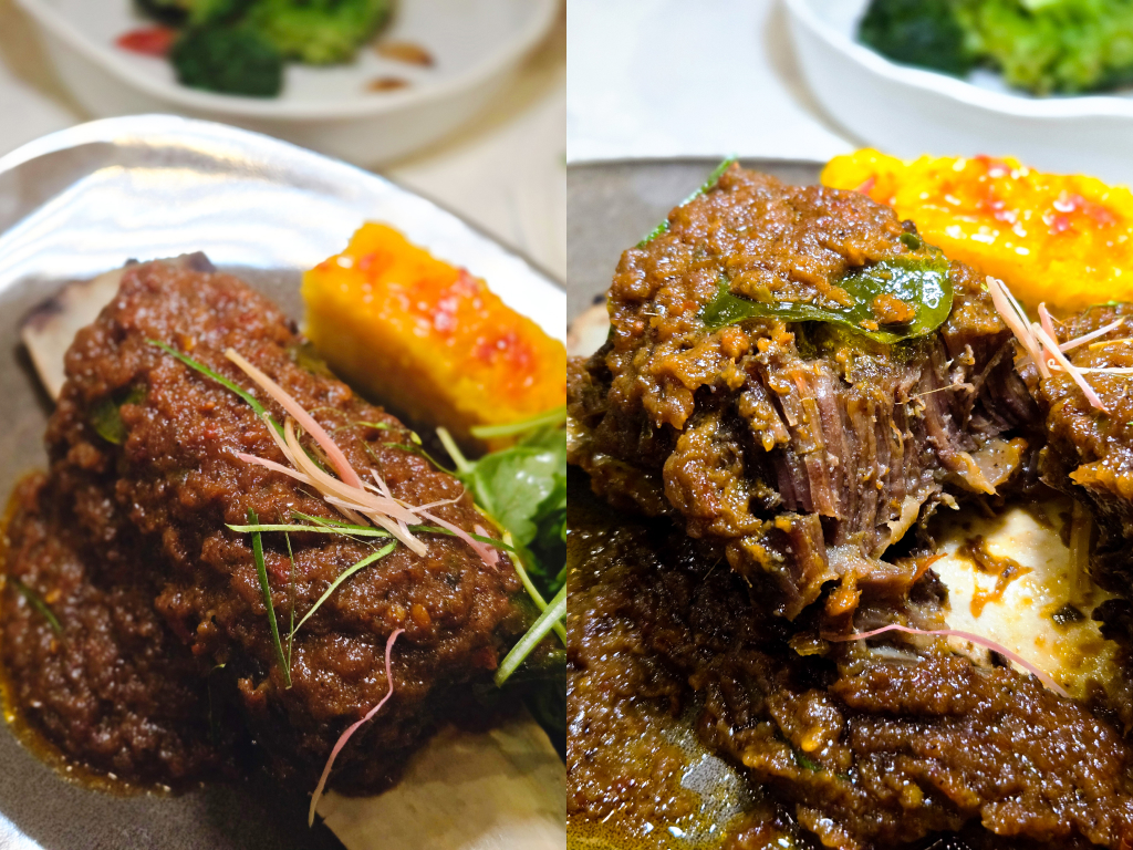 Wagyu beef rib rendang. Photo: Zawani Abdul Ghani/HungryGoWhere Coriander Leaf Craig Road